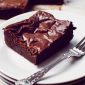 Dugan's chocolate brownie made with real belgian chocolate