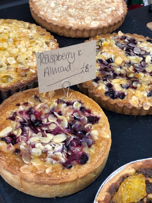 6 inch selection of almond - frangipane tarts with fruit